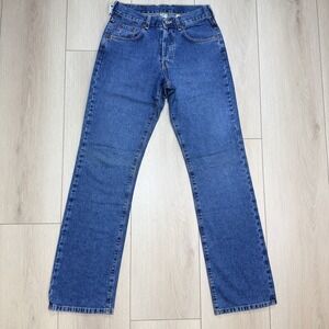 VTG Y2K Lucky Brand 159 Dungarees Jeans Womens 4/27 Blue Low Rise Bootcut Denim